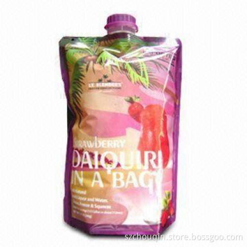 Transparent water spout pouch, exported to USA, UK, Australia, Canada, Japan
